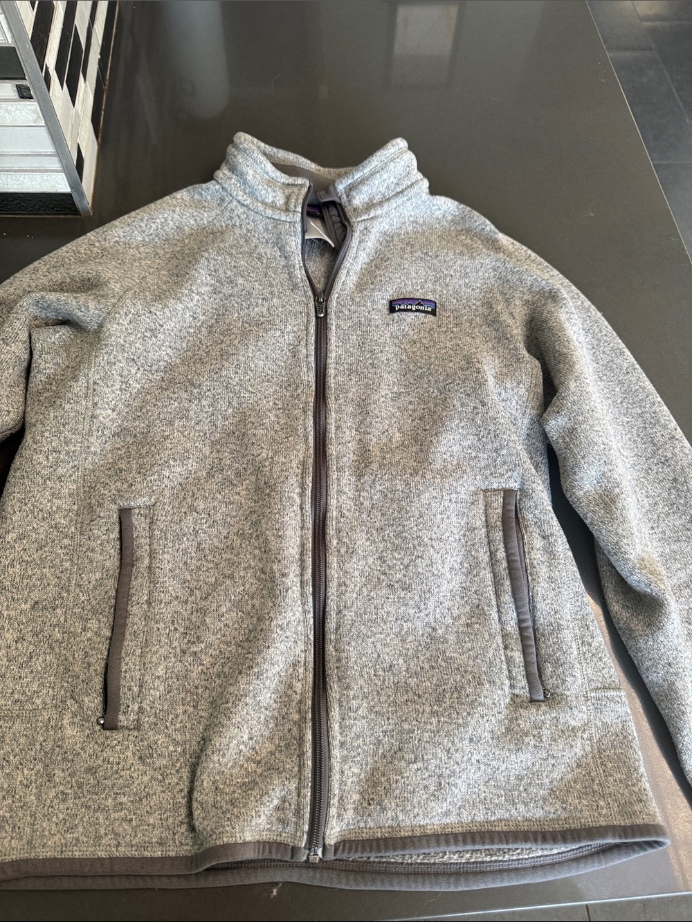 Patagonia Men's Heather Gray Full-Zip Fleece Jacket